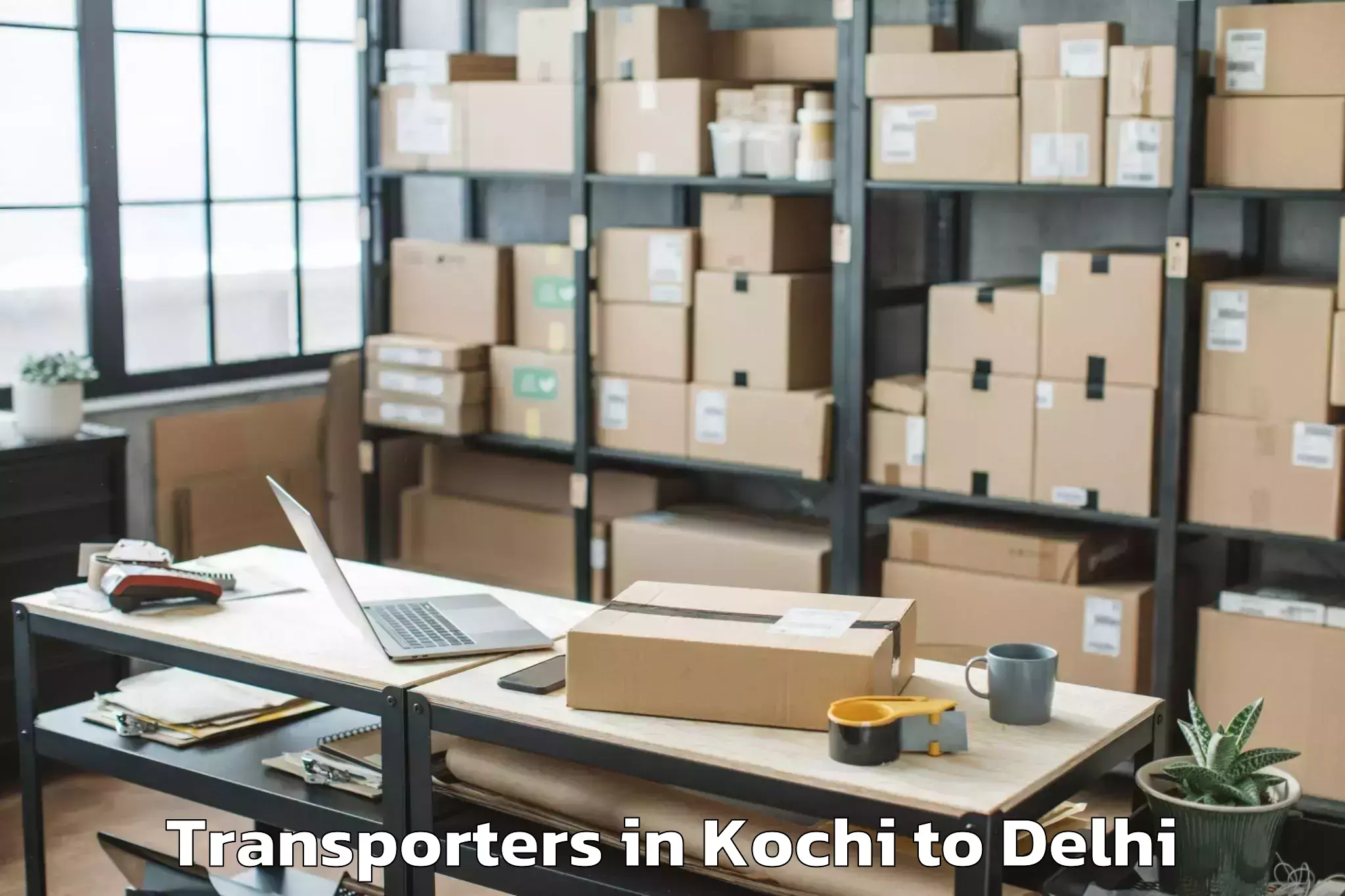 Hassle-Free Kochi to Dlf Promenade Mall Transporters